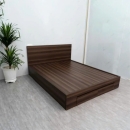 Giường Ngủ Gỗ MDF Có Hộc Kéo Đầu Trơn - GN22