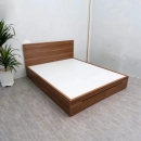 Giường Ngủ Gỗ MDF Có Hộc Kéo Đầu Trơn - GN22