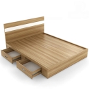 Giường Ngủ Gỗ Thiết Kế Tối Giản Gọn Gàng - GN31