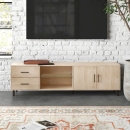 Kệ Tivi 2 Ngăn Kéo Kèm Hộc Tủ Cánh Đôi - KTV26