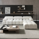 Ghế Sofa Bọc Vải Lông Cừu Góc L - SF23