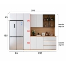 Tủ Bếp Gỗ Hiện Đại Sang Trọng - TB50