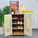 Kệ Giày Dép Gỗ Mây Đan Phong Cách Vintage Sang Trọng - KGD29