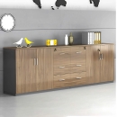 Tủ Tài Liệu Gỗ Dáng Thấp 4 Cánh Tiện Lợi - THS271