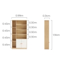 Tủ Hồ Sơ Gỗ Trang Trí Kết Hợp Tủ Đựng - THS315