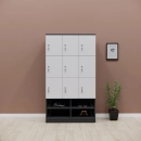Tủ Locker Gỗ 9 Ngăn Tích Hợp Kệ Để Giày Dép - TLK82