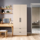 Tủ Quần Áo Gỗ 2 Cánh Và 2 Ngăn Kéo Sang Trọng - TQA28