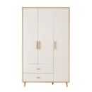 Tủ Quần Áo Gỗ 3 Cánh 2 Ngăn Kéo Tiện Lợi - TQA27