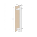 Tủ Quần Áo Gỗ Gắn Tường Tối Ưu Không Gian - TQA38