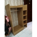Tủ Quần Áo Gỗ Treo Đồ Có Ngăn Kệ Tiện Dụng - TQA35