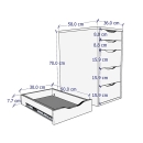 Bàn Làm Việc Hộc IKEA Ngăn Kéo - IK1