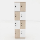 Tủ Locker 8 Cánh Màu Kẻ Caro - TLK19