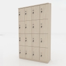 Tủ Locker Gỗ MDF 16 Cánh 4 Khoang - TLK24