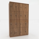 Tủ Locker Gỗ MDF 16 Cánh 4 Khoang - TLK24
