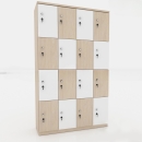 Tủ Locker 16 Cánh Màu Kẻ Caro Hiện Đại - TLK26