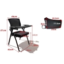 Ghế Xếp Đào Tạo Bảng Viết Có Bánh Xe - GXEP9
