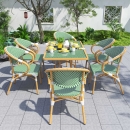Bộ Bàn Ghế Sân Vườn 6 Chỗ Giả Mây Cao Cấp - SV55