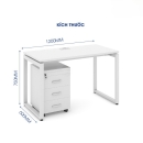 Bàn Làm Việc Nhân Viên Chân U Eos - BLV80