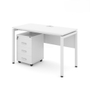 Bàn Làm Việc Có Yếm Chân Sắt 1m2 - BLV76
