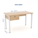 Bàn Làm Việc Chân Sắt Hộc Treo - BLV66