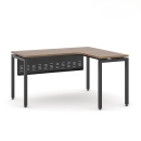 Bàn Làm Việc Góc L Yếm Sắt Che Lửng - BLV21