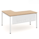 Bàn Làm Việc Góc L Yếm Sắt Che Lửng - BLV21