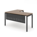 Bàn Làm Việc Góc L Yếm Sắt Che Lửng - BLV21