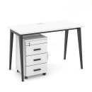 Bàn Làm Việc Chân Sắt 1m2 - BLV58