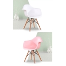 Ghế Cafe Tiếp Khách Eames Mặt Thuyền Chân Gỗ - CF39