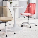 Ghế Cafe Tiếp Khách Emes Chân Xoay Trong Suốt - CF41