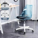 Ghế Cafe Tiếp Khách Emes Chân Xoay Trong Suốt - CF41