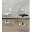 Ghế Eames Trong Suốt Chân Mâm Xoay - CF42