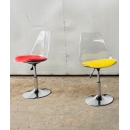Ghế Eames Trong Suốt Chân Mâm Xoay - CF42