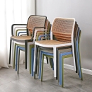 Ghế Cafe Tiếp Khách Lưng Nhựa Giả Mây - CF34