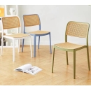 Ghế Cafe Tiếp Khách Lưng Nhựa Giả Mây - CF34