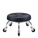 Ghế Cafe Đôn Tròn Bệt Chân Mạ Crome - CF56