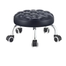 Ghế Cafe Đôn Tròn Bệt Chân Mạ Crome - CF56