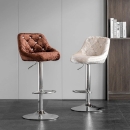 Ghế Bar Lưng Nệm Đính Cúc Chân Mạ - QB15