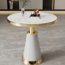 Bàn Trà Sofa Mặt Đá Chân Mạ Vàng Nhập Khẩu - BT14