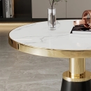 Bàn Trà Sofa Mặt Đá Chân Mạ Vàng Nhập Khẩu - BT14
