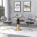 Bàn Trà Sofa Tiếp Khách Mặt Đá Chân Mạ  - BT15