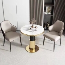 Bàn Trà Sofa Tiếp Khách Mặt Đá Chân Mạ  - BT15
