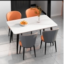Bàn Ăn Mặt Đá Phiến Trắng Vân Mây - BA6