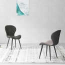 Ghế Ăn PITA  Bọc Nệm Chân Sắt Tĩnh Điện - GA25