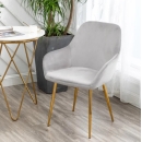 Ghế Ăn LARA Kiểu Sofa Đơn Chân Mạ Vàng - GA46
