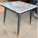 Bàn Ăn Mặt Giả  Đá Chân Núm Mạ Vàng - BA7