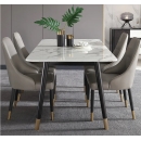 Bộ Bàn Ăn Ghế SANDY Mặt Bàn Vân Đá Sang Trọng - BGA26