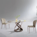 Bàn Ăn Mặt Vuông Chân Chữ X Độc Đáo - BA25
