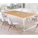 Bàn Họp Văn Phòng Chân Sắt Vuông 2m4 - BH1