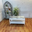 Bàn Trà Sofa Chữ Nhật Mặt Đá 2 Tầng - BT24